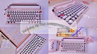 Unboxing QWERKYWRITER Color Limited Edition Pink  My Most Expensive Keyboard   Typing Sound 