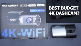 Best Budget Dashcam? $65 Navycrest A3 4k Front Cam Full Review