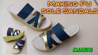 making pu sole sandals # handmade sandals#