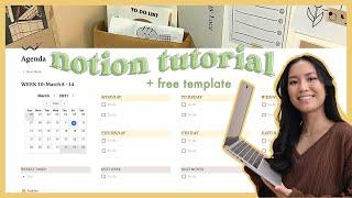 how to use notion  notion setup tutorial + free template