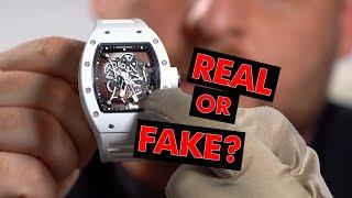 Can You Spot a $400000 vs Fake Richard Mille?