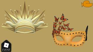 FREE EVENT - How to get the Cirque Sun Inspired Crown & Monarch Inspired Mask - GolFish ROBLOX