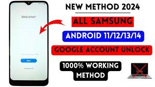 NEW METHOD 2024 - ALL SAMSUNG FRP BYPASS - Android 11121314 Without Pc  Remove Google Account