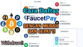 CARA DAFTAR FAUCETPAY DENGAN MUDAH