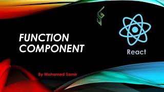 15 Function Component in React  React  بالعربي