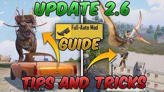2.6 Update Tips and Tricks DinoGround PUBG Mobile & BGMI Dinosaur T-Rex Guide Full Auto M16A4