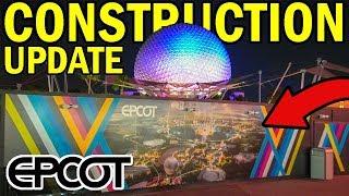 Construction Update at EPCOT  NEW MouseGear Store Innoventions Demolition Update and More