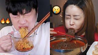 mukbangers DESTROYING their stomachs with spicy food