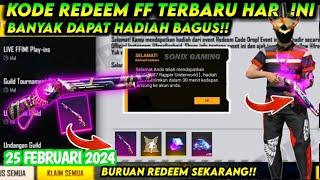 KODE REDEEM FREE FIRE TERBARU 25 Februari 2024 HARI INI SPESIAL SG2 RAPPER UNGU