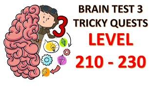 Brain Test 3 levels 221 to 230 walkthrough gameplay. The best android offline android games.