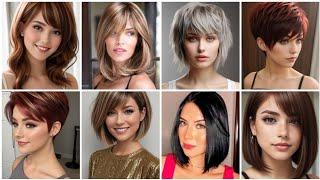 احدث وأجمل قصات شعر قصير مع ألوان صبغه وتسريحات 2024 افضل قصات شعر قصيره ترندshort hair cuts