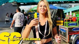 Colombian Girls Show Us The Beautiful Pueblito Paisa at Night 4K Walking Tour