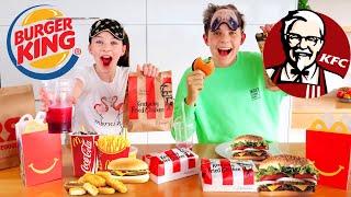 GUESS the FAST FOOD Restaurant Challenge Prezely VS Charli The Empire Family