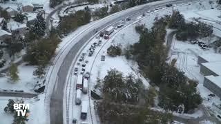 La Haute Loire paralysée par le neige - 30 octobre 2018