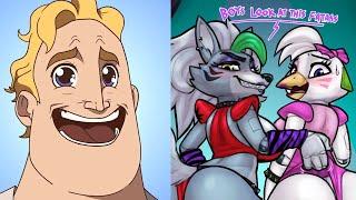 Mr Incredible becoming Canny  Roxanne Wolf + Chica FULL   Five Nights at Freddys Animation
