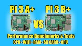 Raspberry Pi 3 A+ VS Raspberry Pi 3 B+  Benchmarks Tests