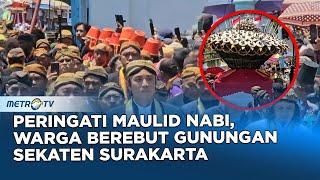 Ribuan Warga Berebut Gunungan Sekaten Surakarta Peringati Maulid Nabi