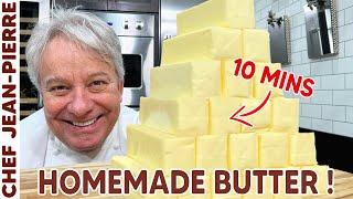 Make Butter in 10 Minutes or Less  Chef Jean-Pierre