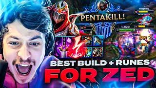 LL STYLISH  FIRST PENTAKILL S13 BEST BUILD AND RUNES FOR ZED