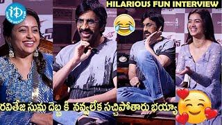 Ravi Teja and Bhagyashri Hilarious Fun Interview with Anchor Suma ｜ Idream Annamayya