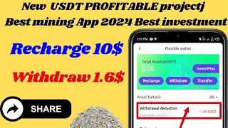 LatestLong-Term Mining Website LaunchEarn USDTManimum Deposit 10$Earn 1.6$ DailyMoney-Making