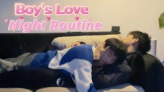 Gay Couples Night Routine VLOG BOY‘s LOVE Its Really Sweet#cute #bl #love #kiss