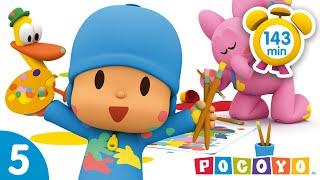 POCOYO in ENGLISH - Thousand fun games  143 min   Full Episodes  VIDEOS and CARTOONS for KIDS