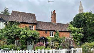 Rainy Walking Tour  Mill Hill Village  Rain Sounds ️ Relaxing Ambience  LondonU.K  4K