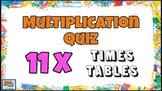 11 Times Tables QuizMultiplication Practise for Kids