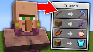 Minecraft But Villagers Trade OP Items...