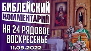 Библейский комментарий на 24 рядовое воскресенье 11.09.2022