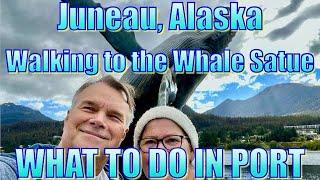 Juneau Alaska - Walking to the Whale Statue - What to Do on Your Day in Port