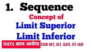 1Limit SuperiorLimit InferiorLim Sup and Lim InfSequence of Real NumberRahul Mapari
