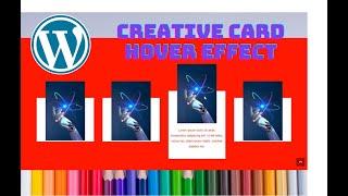 Creative Card Effect Section In Wordpress Elementor Free