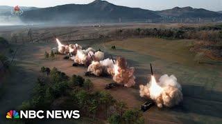 North Korean leader Kim Jong Un supervises a live-fire drill