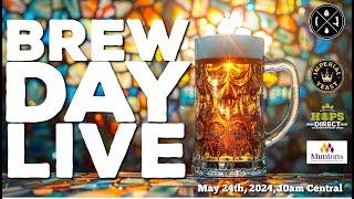 May 2024 #Brewday LIVE  Trub Club  Mosaic SMaSH IPA
