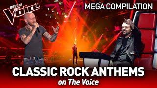 Classic ROCK ANTHEMS  on The Voice  Mega Compilation