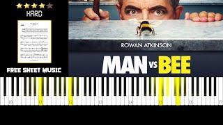 Man vs Bee TV Series Soundtrack - The Beginning - HARD Piano Tutorial