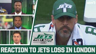 Bart Scott Willie Colon & Connor Rogers react to the Jets loss to Minnesota in London   SNY