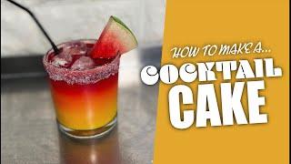 How to make a Cocktail Illusion CAKE