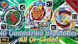 All 10 QUADSTRIKE Beyblades Qr-Codes  ВСЕ 10 Qr-КОДОВ Бейблейдов Quadstrike - Beyblade Burst