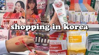 shopping in korea vlog  skincare & makeup haul at daiso  summer essentials