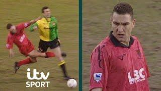 Vinnie Jones Clatters Eric Cantona In Horror Tackle  Wimbledon v Man United  ITV Sport Archive