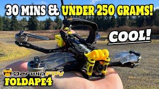 Folds Under 250g & 30min Flights? - DarwinFpv FoldApe4 Drone