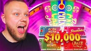 I SPENT $10000 ON CRAZY TIME AND IT POPPED OFF MASSIVE Win