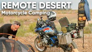 Solo Motorcycle Camping in the Kofa National Wildlife Refuge