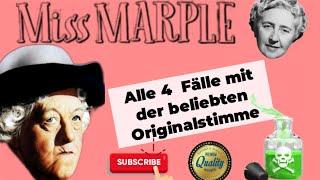 MISS MARPLE -  Alle 4 FÄLLE mit Mr.Stringer   DAS ORIGINAL   #krimihörspiel   #missmarple #hörmalzu