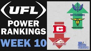UFL Power Rankings Week 10  2024