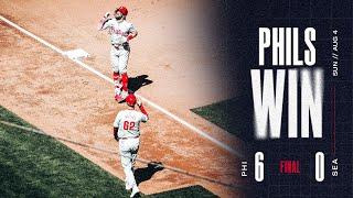 Phillies vs. Mariners Game Highlights 8424  MLB Highlights