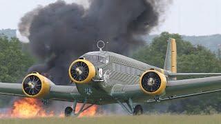 Big WW2 AIRCRAFT ENGINES Cold Startup and Sound